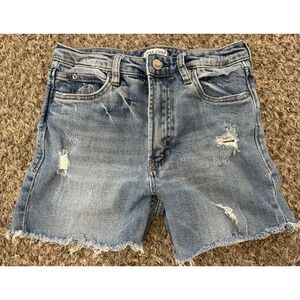 Dear John Aspen Devon Raw Hem Waistline‎ Denim Shorts Womens Size 26